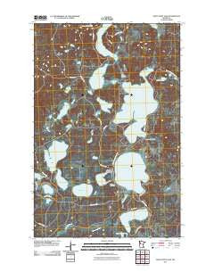 Many Point Lake Minnesota Historical topographic map, 1:24000 scale, 7.5 X 7.5 Minute, Year 2011