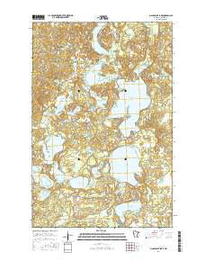 Many Point Lake Minnesota Current topographic map, 1:24000 scale, 7.5 X 7.5 Minute, Year 2016