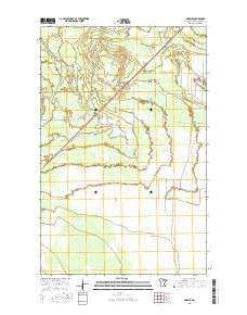 Margie Minnesota Current topographic map, 1:24000 scale, 7.5 X 7.5 Minute, Year 2016