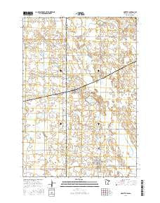 Marietta Minnesota Current topographic map, 1:24000 scale, 7.5 X 7.5 Minute, Year 2016