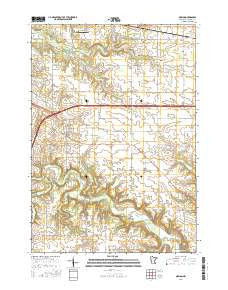 Marion Minnesota Current topographic map, 1:24000 scale, 7.5 X 7.5 Minute, Year 2016