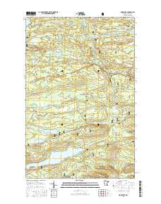 Mark Lake Minnesota Current topographic map, 1:24000 scale, 7.5 X 7.5 Minute, Year 2016
