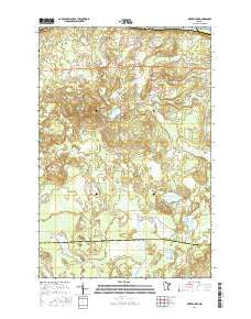 Martin Lake Minnesota Current topographic map, 1:24000 scale, 7.5 X 7.5 Minute, Year 2016