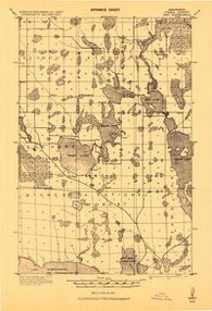 Max Minnesota Historical topographic map, 1:62500 scale, 15 X 15 Minute, Year 1919