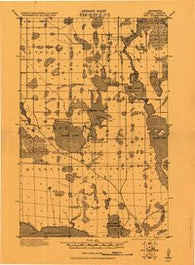 Max Minnesota Historical topographic map, 1:62500 scale, 15 X 15 Minute, Year 1919