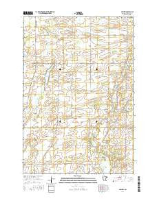 Mayhew Minnesota Current topographic map, 1:24000 scale, 7.5 X 7.5 Minute, Year 2016