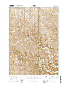 Mazeppa Minnesota Current topographic map, 1:24000 scale, 7.5 X 7.5 Minute, Year 2016