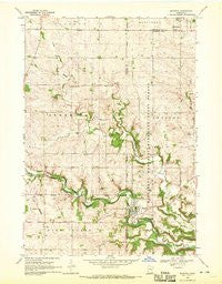 Mazeppa Minnesota Historical topographic map, 1:24000 scale, 7.5 X 7.5 Minute, Year 1968