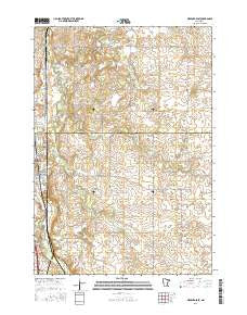 Medford East Minnesota Current topographic map, 1:24000 scale, 7.5 X 7.5 Minute, Year 2016