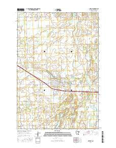Melrose Minnesota Current topographic map, 1:24000 scale, 7.5 X 7.5 Minute, Year 2016