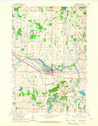 Melrose Minnesota Historical topographic map, 1:24000 scale, 7.5 X 7.5 Minute, Year 1965