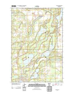Menahga Minnesota Historical topographic map, 1:24000 scale, 7.5 X 7.5 Minute, Year 2013