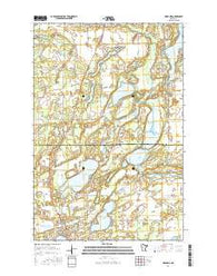 Menahga Minnesota Current topographic map, 1:24000 scale, 7.5 X 7.5 Minute, Year 2016