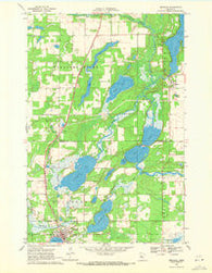Menahga Minnesota Historical topographic map, 1:24000 scale, 7.5 X 7.5 Minute, Year 1969