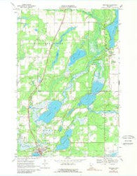 Menahga Minnesota Historical topographic map, 1:24000 scale, 7.5 X 7.5 Minute, Year 1969