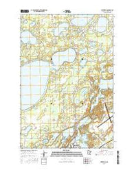 Merrifield Minnesota Current topographic map, 1:24000 scale, 7.5 X 7.5 Minute, Year 2016