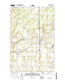 Middle River Minnesota Current topographic map, 1:24000 scale, 7.5 X 7.5 Minute, Year 2016