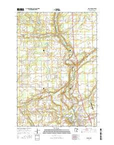 Milaca Minnesota Current topographic map, 1:24000 scale, 7.5 X 7.5 Minute, Year 2016