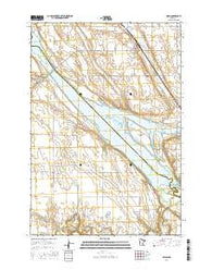 Milan Minnesota Current topographic map, 1:24000 scale, 7.5 X 7.5 Minute, Year 2016