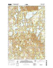 Mildred Minnesota Current topographic map, 1:24000 scale, 7.5 X 7.5 Minute, Year 2016