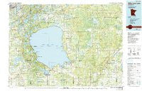 Mille Lacs Lake Minnesota Historical topographic map, 1:100000 scale, 30 X 60 Minute, Year 1985