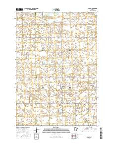 Milroy Minnesota Current topographic map, 1:24000 scale, 7.5 X 7.5 Minute, Year 2016