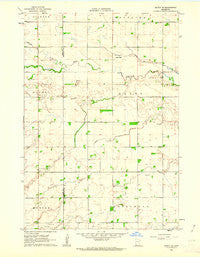 Milroy SE Minnesota Historical topographic map, 1:24000 scale, 7.5 X 7.5 Minute, Year 1962