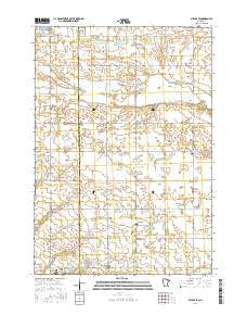 Milroy SE Minnesota Current topographic map, 1:24000 scale, 7.5 X 7.5 Minute, Year 2016