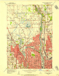 Minneapolis North Minnesota Historical topographic map, 1:24000 scale, 7.5 X 7.5 Minute, Year 1952