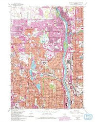 Minneapolis North Minnesota Historical topographic map, 1:24000 scale, 7.5 X 7.5 Minute, Year 1967