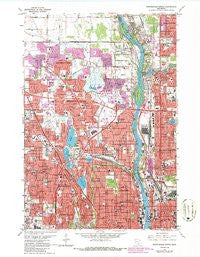 Minneapolis North Minnesota Historical topographic map, 1:24000 scale, 7.5 X 7.5 Minute, Year 1967