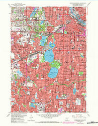 Minneapolis South Minnesota Historical topographic map, 1:24000 scale, 7.5 X 7.5 Minute, Year 1967
