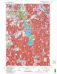 Minneapolis South Minnesota Historical topographic map, 1:24000 scale, 7.5 X 7.5 Minute, Year 1967