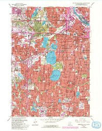 Minneapolis South Minnesota Historical topographic map, 1:24000 scale, 7.5 X 7.5 Minute, Year 1967