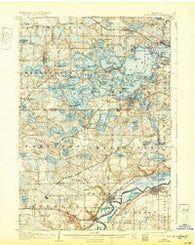 Minnetonka Minnesota Historical topographic map, 1:62500 scale, 15 X 15 Minute, Year 1907