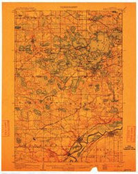 Minnetonka Minnesota Historical topographic map, 1:62500 scale, 15 X 15 Minute, Year 1907