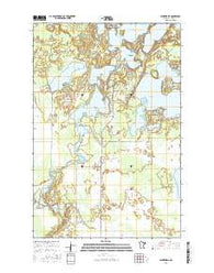 Minnewawa Minnesota Current topographic map, 1:24000 scale, 7.5 X 7.5 Minute, Year 2016