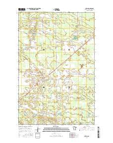 Mizpah Minnesota Current topographic map, 1:24000 scale, 7.5 X 7.5 Minute, Year 2016