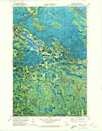 Mizpah NE Minnesota Historical topographic map, 1:24000 scale, 7.5 X 7.5 Minute, Year 1971