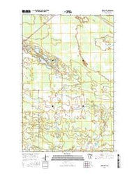 Mizpah NE Minnesota Current topographic map, 1:24000 scale, 7.5 X 7.5 Minute, Year 2016