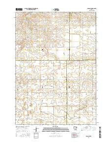 Moland Minnesota Current topographic map, 1:24000 scale, 7.5 X 7.5 Minute, Year 2016