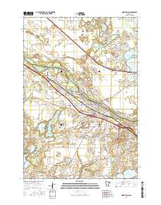 Monticello Minnesota Current topographic map, 1:24000 scale, 7.5 X 7.5 Minute, Year 2016