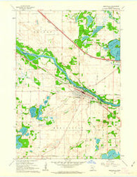 Monticello Minnesota Historical topographic map, 1:24000 scale, 7.5 X 7.5 Minute, Year 1961