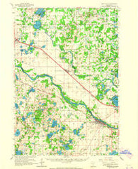 Monticello Minnesota Historical topographic map, 1:62500 scale, 15 X 15 Minute, Year 1961