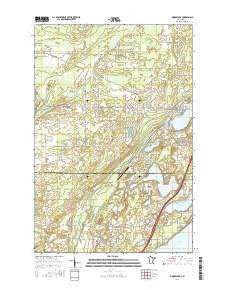 Moose Lake Minnesota Current topographic map, 1:24000 scale, 7.5 X 7.5 Minute, Year 2016