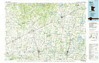 Mora Minnesota Historical topographic map, 1:100000 scale, 30 X 60 Minute, Year 1985