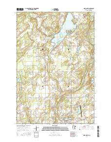 Mora North Minnesota Current topographic map, 1:24000 scale, 7.5 X 7.5 Minute, Year 2016