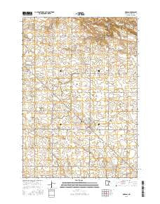 Morgan Minnesota Current topographic map, 1:24000 scale, 7.5 X 7.5 Minute, Year 2016
