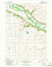 Morgan NE Minnesota Historical topographic map, 1:24000 scale, 7.5 X 7.5 Minute, Year 1982