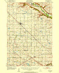 Morgan Minnesota Historical topographic map, 1:62500 scale, 15 X 15 Minute, Year 1953